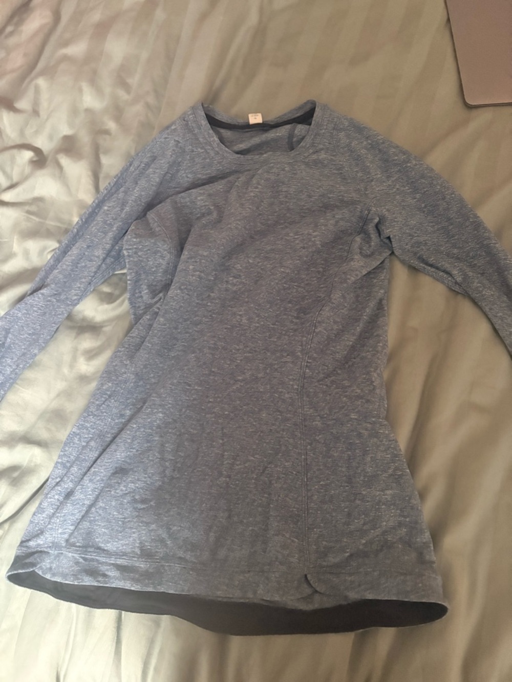 lululemon athletica Heathered Blue Long Sleeve